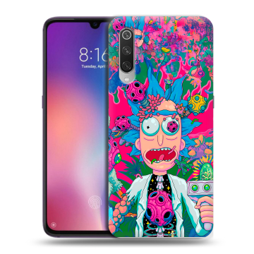 Силиконовый противоударный чехол на Xiaomi Mi9 с принтом Рик и Морти Rick Morty Силиконовый противоударный чехол на Xiaomi Mi9 с принтом Рик и Морти Rick Morty