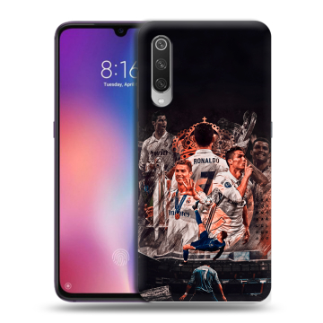 Силиконовый противоударный чехол на Xiaomi Mi9 с принтом Реал Роналдо Real Ronaldo Силиконовый противоударный чехол на Xiaomi Mi9 с принтом Реал Роналдо Real Ronaldo