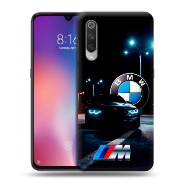 Силиконовый противоударный чехол на Xiaomi Mi9 с принтом БМВ BMW