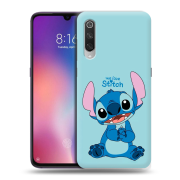 Силиконовый противоударный чехол на Xiaomi Mi9 с принтом Лило и Стич Силиконовый противоударный чехол на Xiaomi Mi9 с принтом Лило и Стич