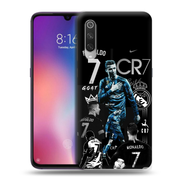 Силиконовый противоударный чехол на Xiaomi Mi9 с принтом Реал Роналдо Силиконовый противоударный чехол на Xiaomi Mi9 с принтом Реал Роналдо