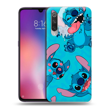 Силиконовый противоударный чехол на Xiaomi Mi9 с принтом Лило и Стич Силиконовый противоударный чехол на Xiaomi Mi9 с принтом Лило и Стич