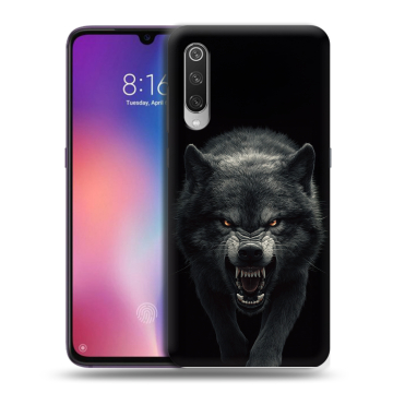 Силиконовый противоударный чехол на Xiaomi Mi9 с принтом Волк Силиконовый противоударный чехол на Xiaomi Mi9 с принтом Волк