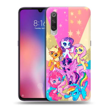 Силиконовый противоударный чехол на Xiaomi Mi9 с принтом My little pony Дружба чудо Силиконовый противоударный чехол на Xiaomi Mi9 с принтом My little pony Дружба чудо