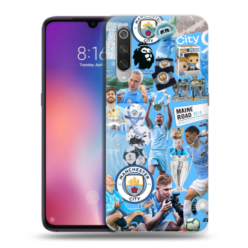 Силиконовый противоударный чехол на Xiaomi Mi9 с принтом Man City Манчестер Сити Силиконовый противоударный чехол на Xiaomi Mi9 с принтом Man City Манчестер Сити