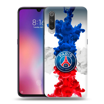Силиконовый противоударный чехол на Xiaomi Mi9 с принтом PSG ПСЖ Силиконовый противоударный чехол на Xiaomi Mi9 с принтом PSG ПСЖ