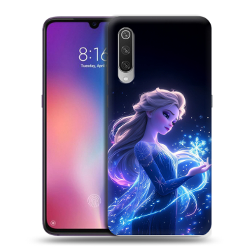 Силиконовый противоударный чехол на Xiaomi Mi9 с принтом Холодное сердце Frozen Силиконовый противоударный чехол на Xiaomi Mi9 с принтом Холодное сердце Frozen