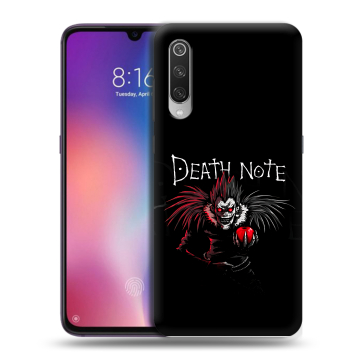 Силиконовый противоударный чехол на Xiaomi Mi9 с принтом Death note Тетрадь смерти Силиконовый противоударный чехол на Xiaomi Mi9 с принтом Death note Тетрадь смерти
