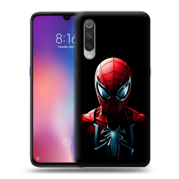 Силиконовый противоударный чехол на Xiaomi Mi9 с принтом Spiderman Человек паук Силиконовый противоударный чехол на Xiaomi Mi9 с принтом Spiderman Человек паук