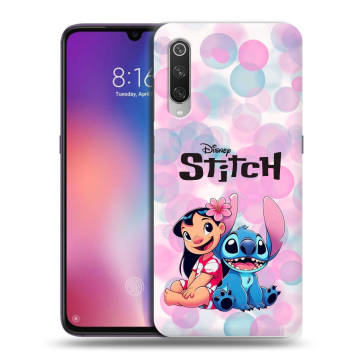 Силиконовый противоударный чехол на Xiaomi Mi9 с принтом Лило и Стич Силиконовый противоударный чехол на Xiaomi Mi9 с принтом Лило и Стич