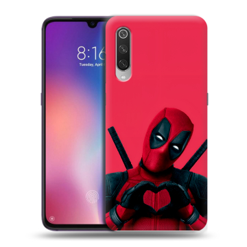 Силиконовый противоударный чехол на Xiaomi Mi9 с принтом Дедпул Deadpool Силиконовый противоударный чехол на Xiaomi Mi9 с принтом Дедпул Deadpool