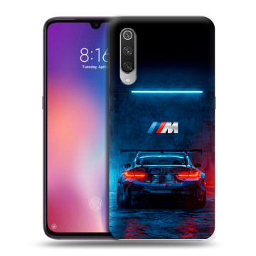 Силиконовый противоударный чехол на Xiaomi Mi9 с принтом BMW БМВ Силиконовый противоударный чехол на Xiaomi Mi9 с принтом BMW БМВ