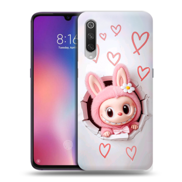 Силиконовый противоударный чехол на Xiaomi Mi9 с принтом Labubu Лабубу Силиконовый противоударный чехол на Xiaomi Mi9 с принтом Labubu Лабубу