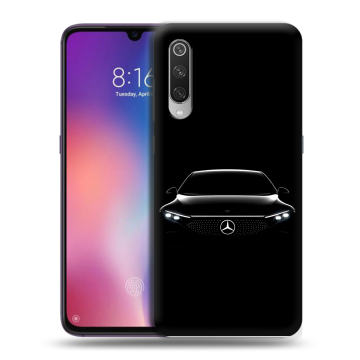 Силиконовый противоударный чехол на Xiaomi Mi9 с принтом Mercedes Мерседес