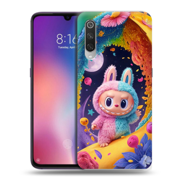 Силиконовый противоударный чехол на Xiaomi Mi9 с принтом Labubu Лабубу Силиконовый противоударный чехол на Xiaomi Mi9 с принтом Labubu Лабубу