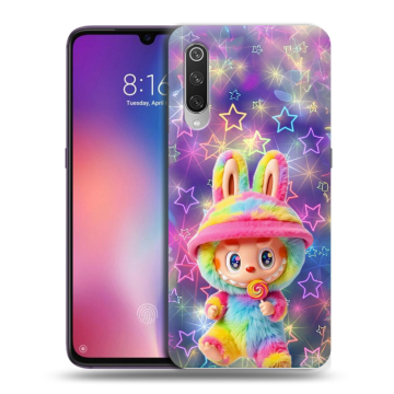 Силиконовый противоударный чехол на Xiaomi Mi9 с принтом Labubu Лабубу