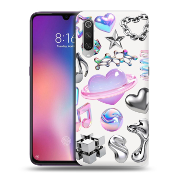 Силиконовый противоударный чехол на Xiaomi Mi9 с принтом Y2K