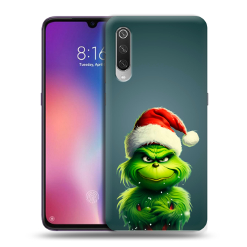 Силиконовый противоударный чехол на Xiaomi Mi9 с принтом Новый год Силиконовый противоударный чехол на Xiaomi Mi9 с принтом Новый год