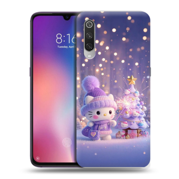 Силиконовый противоударный чехол на Xiaomi Mi9 с принтом Новый год Силиконовый противоударный чехол на Xiaomi Mi9 с принтом Новый год