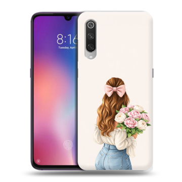 Силиконовый противоударный чехол на Xiaomi Mi9 с принтом женский Силиконовый противоударный чехол на Xiaomi Mi9 с принтом женский