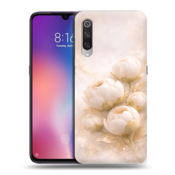 Силиконовый противоударный чехол на Xiaomi Mi9 с принтом женский