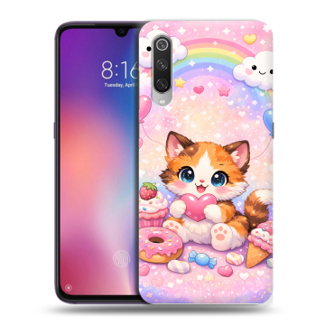 Силиконовый противоударный чехол на Xiaomi Mi9 с принтом для девочек Силиконовый противоударный чехол на Xiaomi Mi9 с принтом для девочек