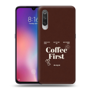 Силиконовый противоударный чехол на Xiaomi Mi9 с принтом женский