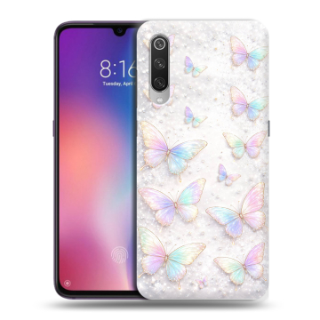 Силиконовый противоударный чехол на Xiaomi Mi9 с принтом женский