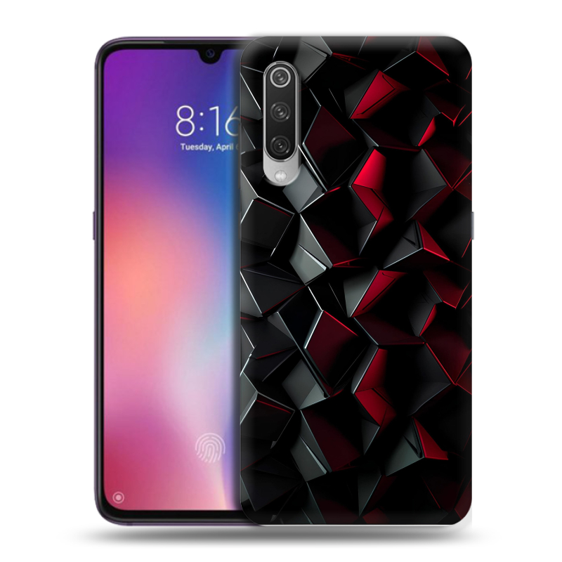 Силиконовый противоударный чехол на Xiaomi Mi9 с принтом Абстракция Силиконовый противоударный чехол на Xiaomi Mi9 с принтом Абстракция