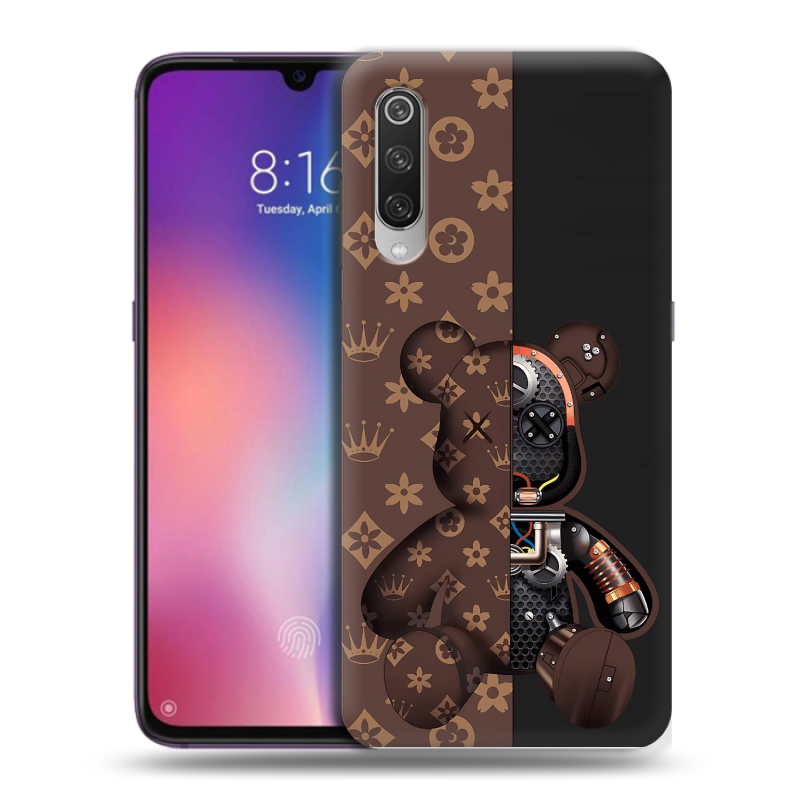 Силиконовый противоударный чехол на Xiaomi Mi9 с принтом Луи робот Силиконовый противоударный чехол на Xiaomi Mi9 с принтом Луи робот