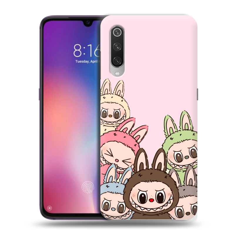 Пластиковый чехол на Xiaomi Mi9 с принтом Лабубу Пластиковый чехол на Xiaomi Mi9 с принтом Лабубу