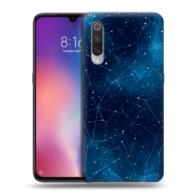 Пластиковый чехол на Xiaomi Mi9 с принтом Космос звезды Пластиковый чехол на Xiaomi Mi9 с принтом Космос звезды