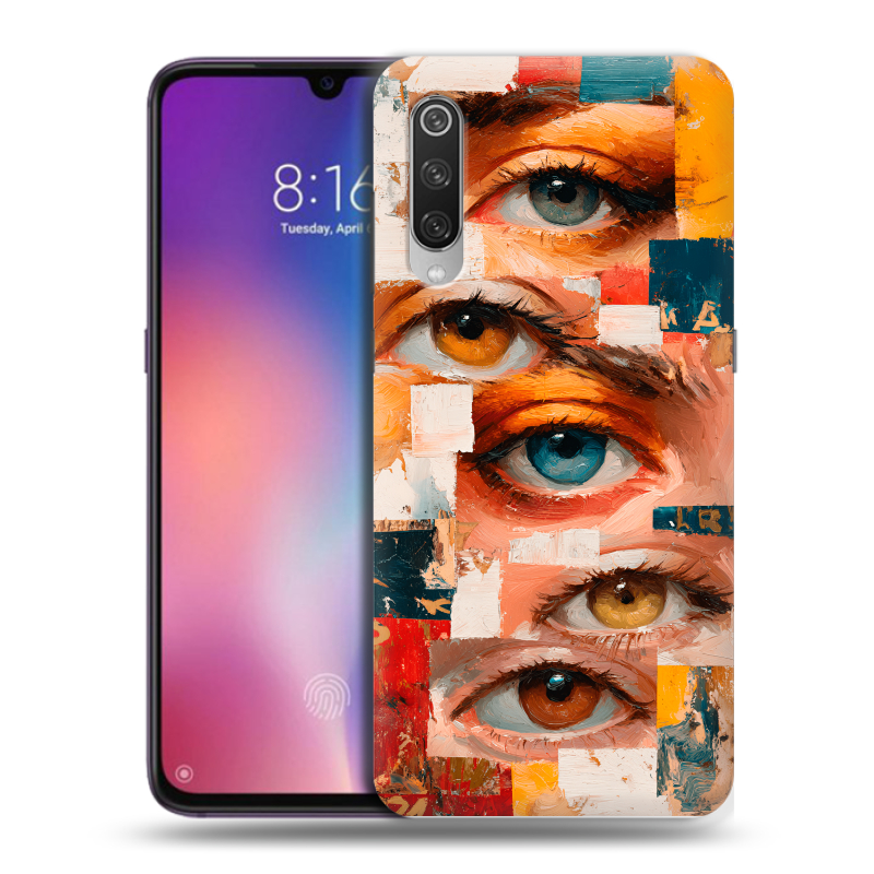 Пластиковый чехол на Xiaomi Mi9 с принтом Модный принт Пластиковый чехол на Xiaomi Mi9 с принтом Модный принт