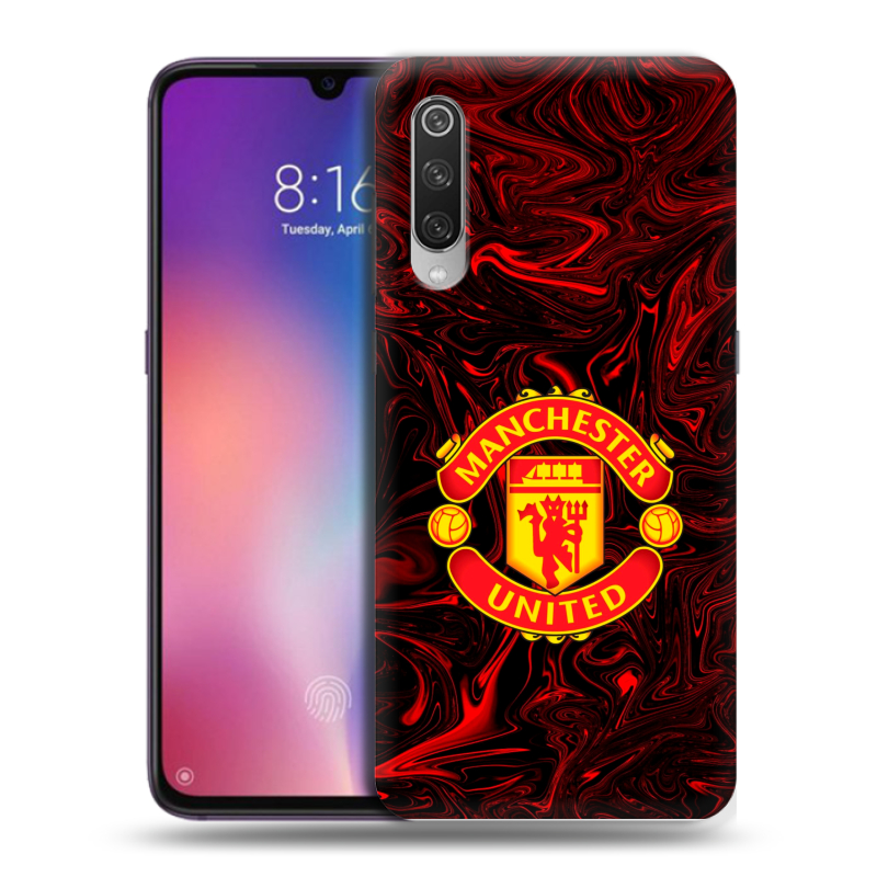 Пластиковый чехол на Xiaomi Mi9 с принтом Manchester United Пластиковый чехол на Xiaomi Mi9 с принтом Manchester United