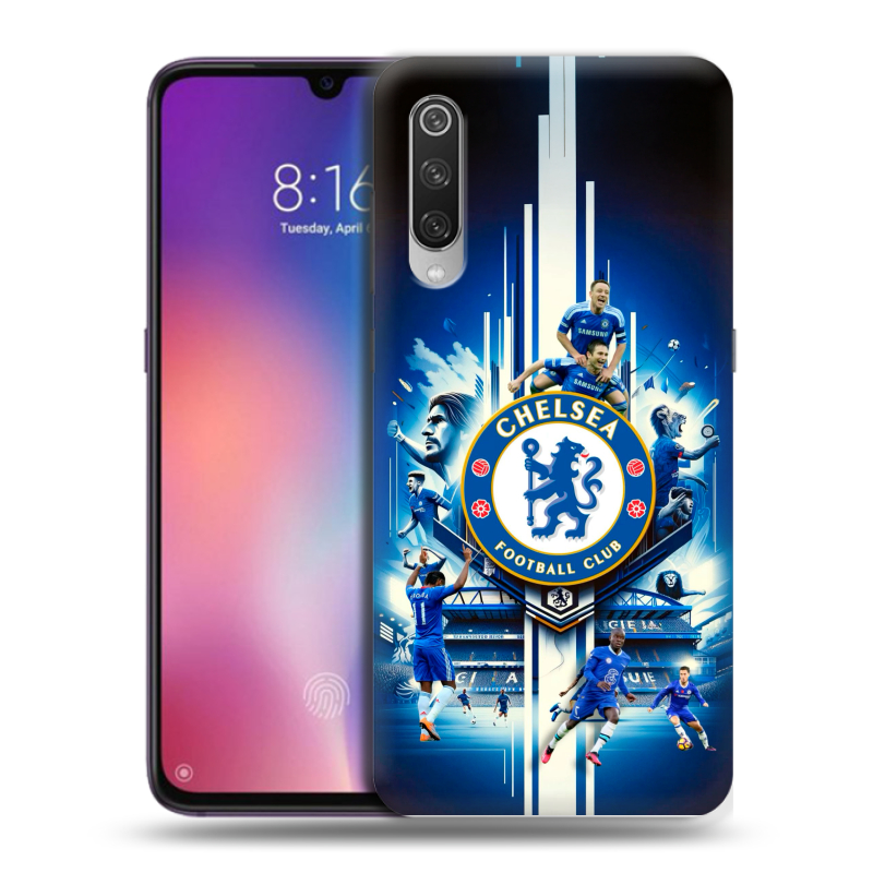 Пластиковый чехол на Xiaomi Mi9 с принтом Chelsea Челси Пластиковый чехол на Xiaomi Mi9 с принтом Chelsea Челси