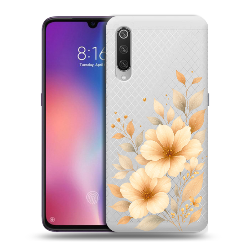Пластиковый чехол на Xiaomi Mi9 с принтом для девушки Пластиковый чехол на Xiaomi Mi9 с принтом для девушки