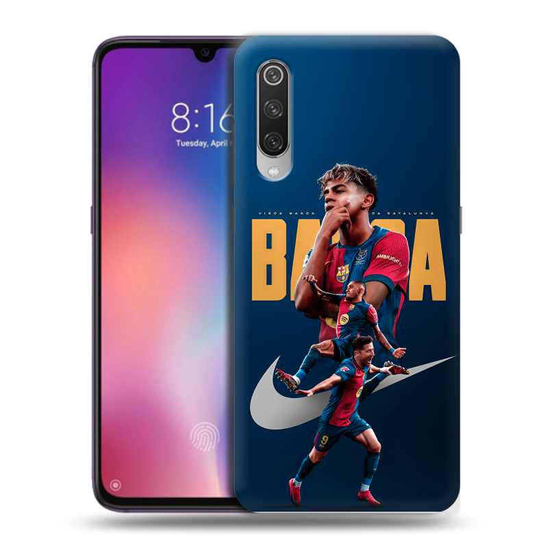Пластиковый чехол на Xiaomi Mi9 с принтом Барселона Barca Yamal Пластиковый чехол на Xiaomi Mi9 с принтом Барселона Barca Yamal