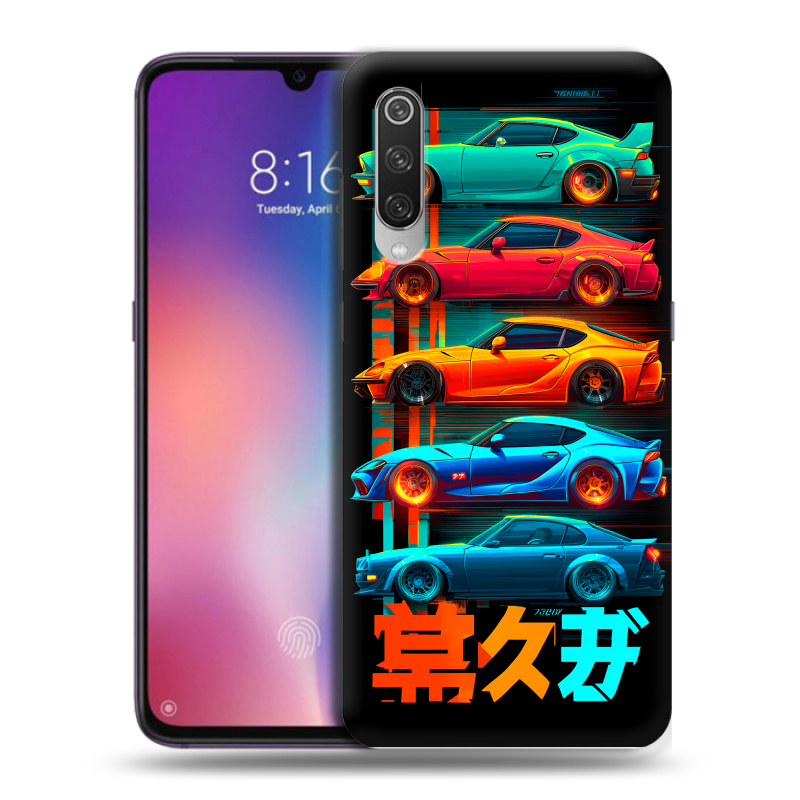 Пластиковый чехол на Xiaomi Mi9 с принтом машины тачки Пластиковый чехол на Xiaomi Mi9 с принтом машины тачки
