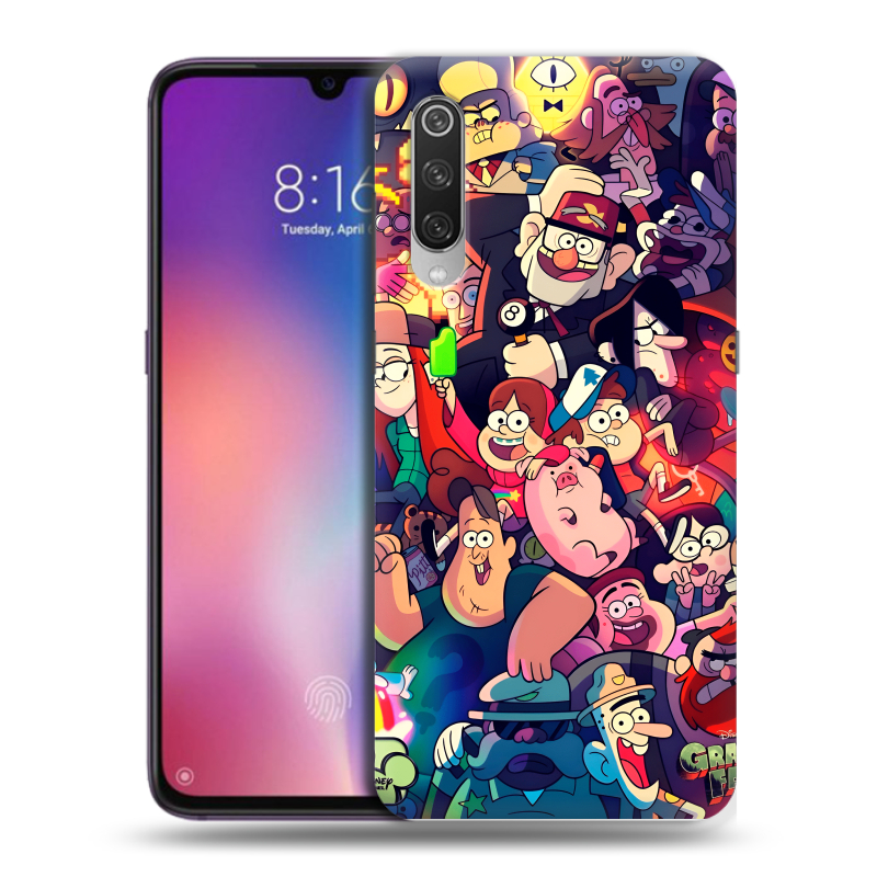 Силиконовый противоударный чехол на Xiaomi Mi9 с принтом Gravity Falls Гравити Фолз Силиконовый противоударный чехол на Xiaomi Mi9 с принтом Gravity Falls Гравити Фолз