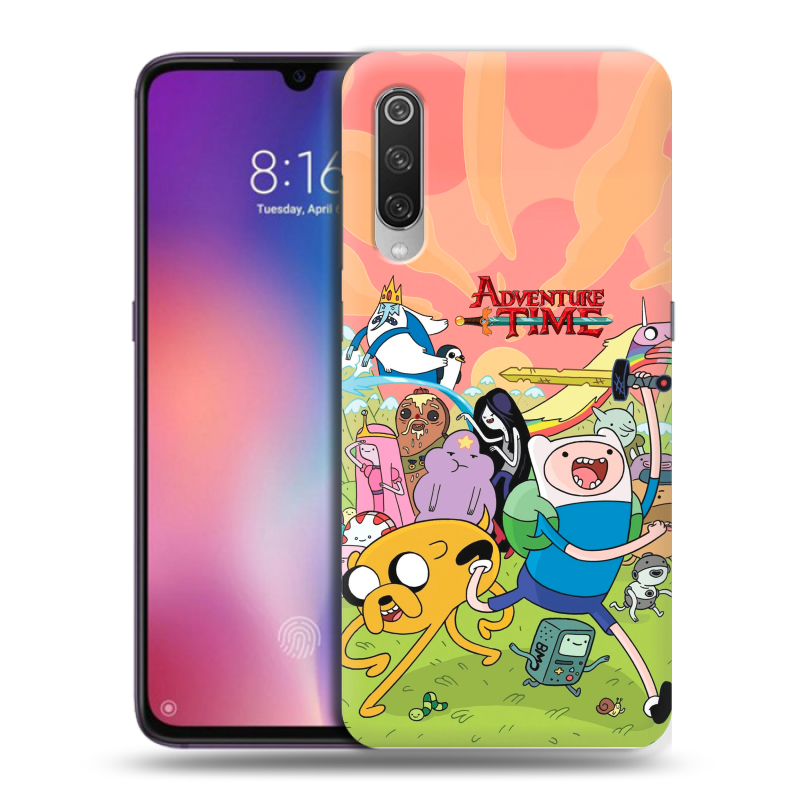 Пластиковый чехол на Xiaomi Mi9 с принтом Adventure time Время приключений Пластиковый чехол на Xiaomi Mi9 с принтом Adventure time Время приключений