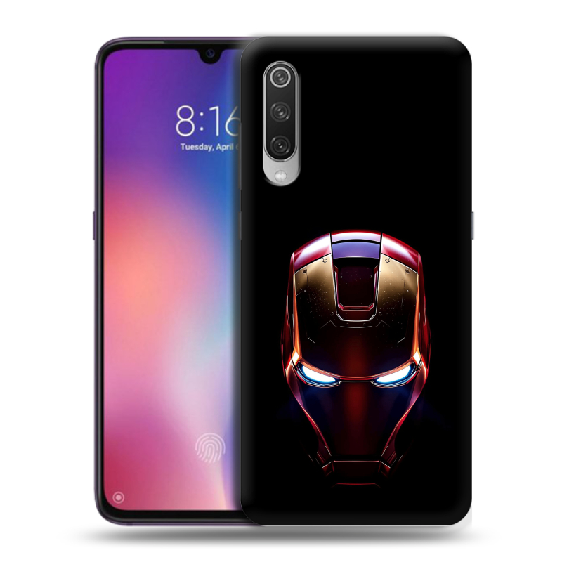 Пластиковый чехол на Xiaomi Mi9 с принтом IronMan Железный человек Пластиковый чехол на Xiaomi Mi9 с принтом IronMan Железный человек