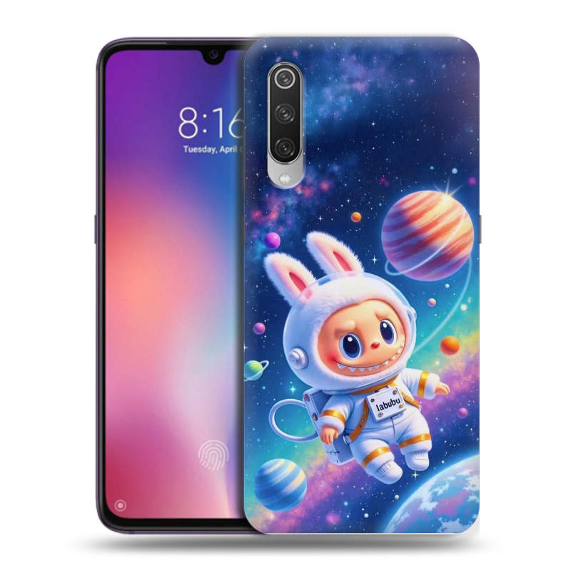 Силиконовый противоударный чехол на Xiaomi Mi9 с принтом Labubu Лабубу Силиконовый противоударный чехол на Xiaomi Mi9 с принтом Labubu Лабубу