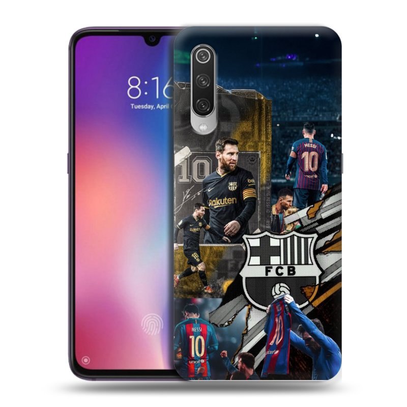 Пластиковый чехол на Xiaomi Mi9 с принтом Messi Barcelona Пластиковый чехол на Xiaomi Mi9 с принтом Messi Barcelona