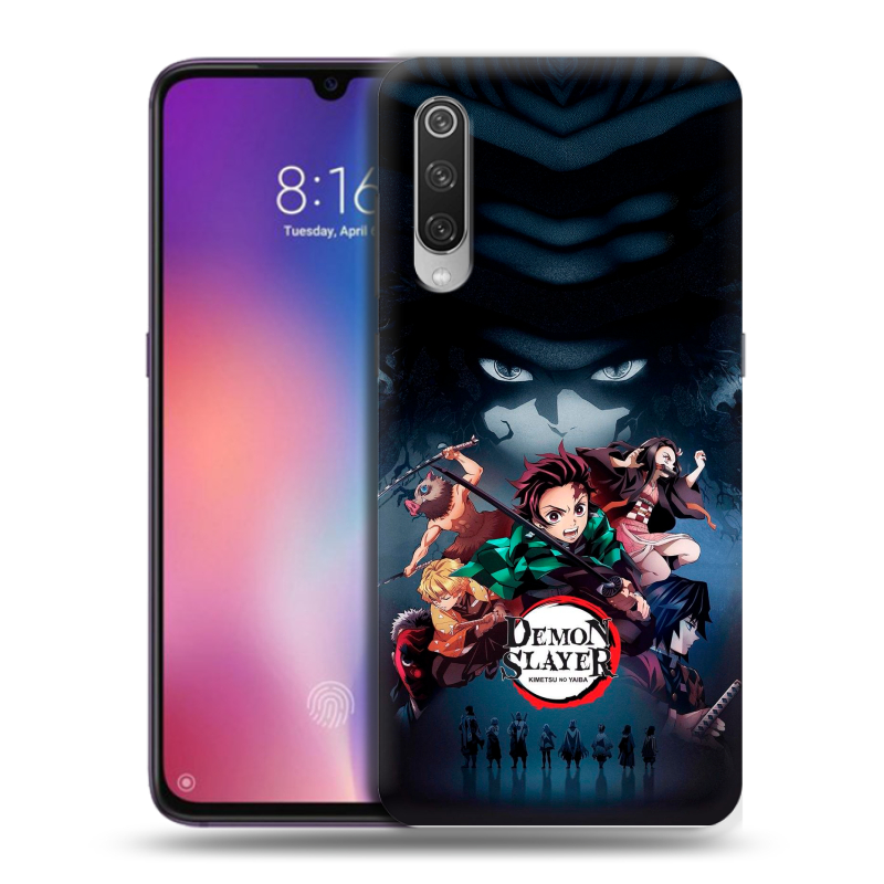 Пластиковый чехол на Xiaomi Mi9 с принтом Demon Slayer Клинок рассекающий демонов Пластиковый чехол на Xiaomi Mi9 с принтом Demon Slayer Клинок рассекающий демонов