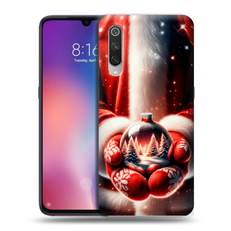 Пластиковый чехол на Xiaomi Mi9 с принтом Новый год Пластиковый чехол на Xiaomi Mi9 с принтом Новый год