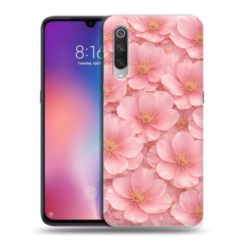 Пластиковый чехол на Xiaomi Mi9 с принтом женский Пластиковый чехол на Xiaomi Mi9 с принтом женский