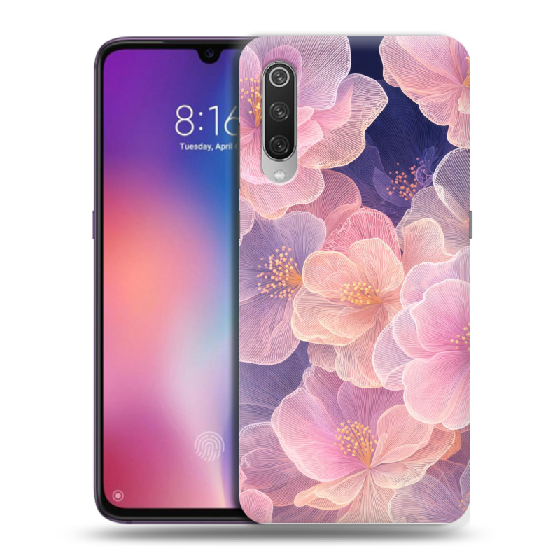 Пластиковый чехол на Xiaomi Mi9 с принтом женский Пластиковый чехол на Xiaomi Mi9 с принтом женский