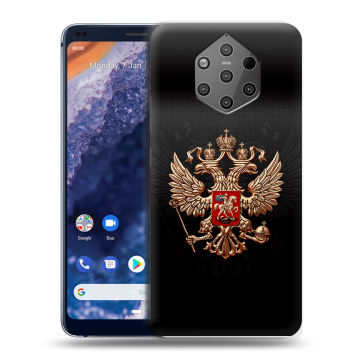 Силиконовый чехол на Nokia 9 PureView с принтом Герб России Силиконовый чехол на Nokia 9 PureView с принтом Герб России