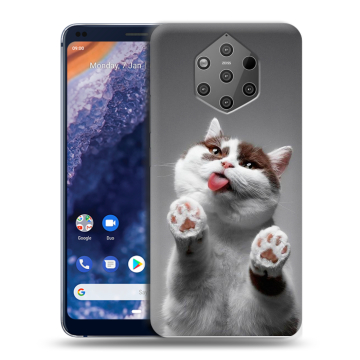 Силиконовый чехол на Nokia 9 PureView с принтом Коты Силиконовый чехол на Nokia 9 PureView с принтом Коты