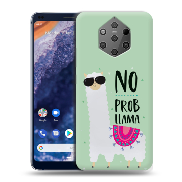 Силиконовый чехол на Nokia 9 PureView с принтом Лама Силиконовый чехол на Nokia 9 PureView с принтом Лама